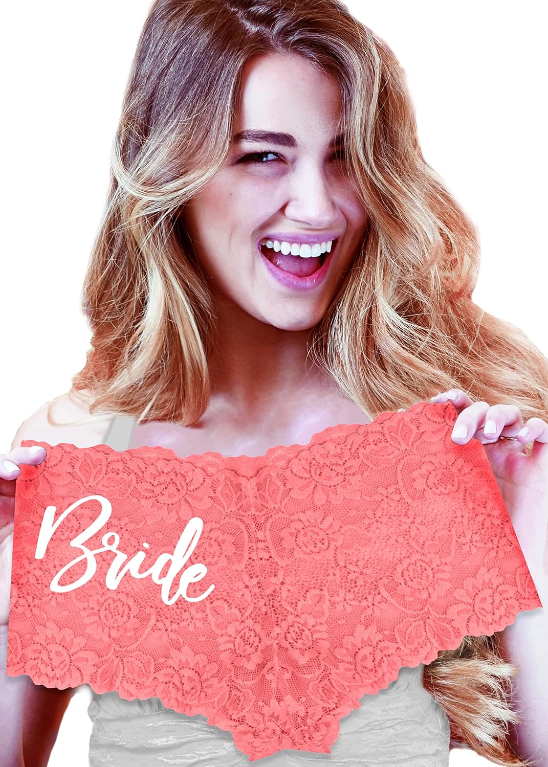 RhinestoneSash Bridal Lingerie - Funny Bachelorette Party Gifts - Naughty Panties for Bride