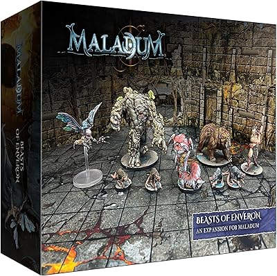 Maladum Beasts of Enveron Expansion - Wandering Monster/Wildlife Supplement for Larger Games Battle Systems Dungeon Crawler Modular Terrain