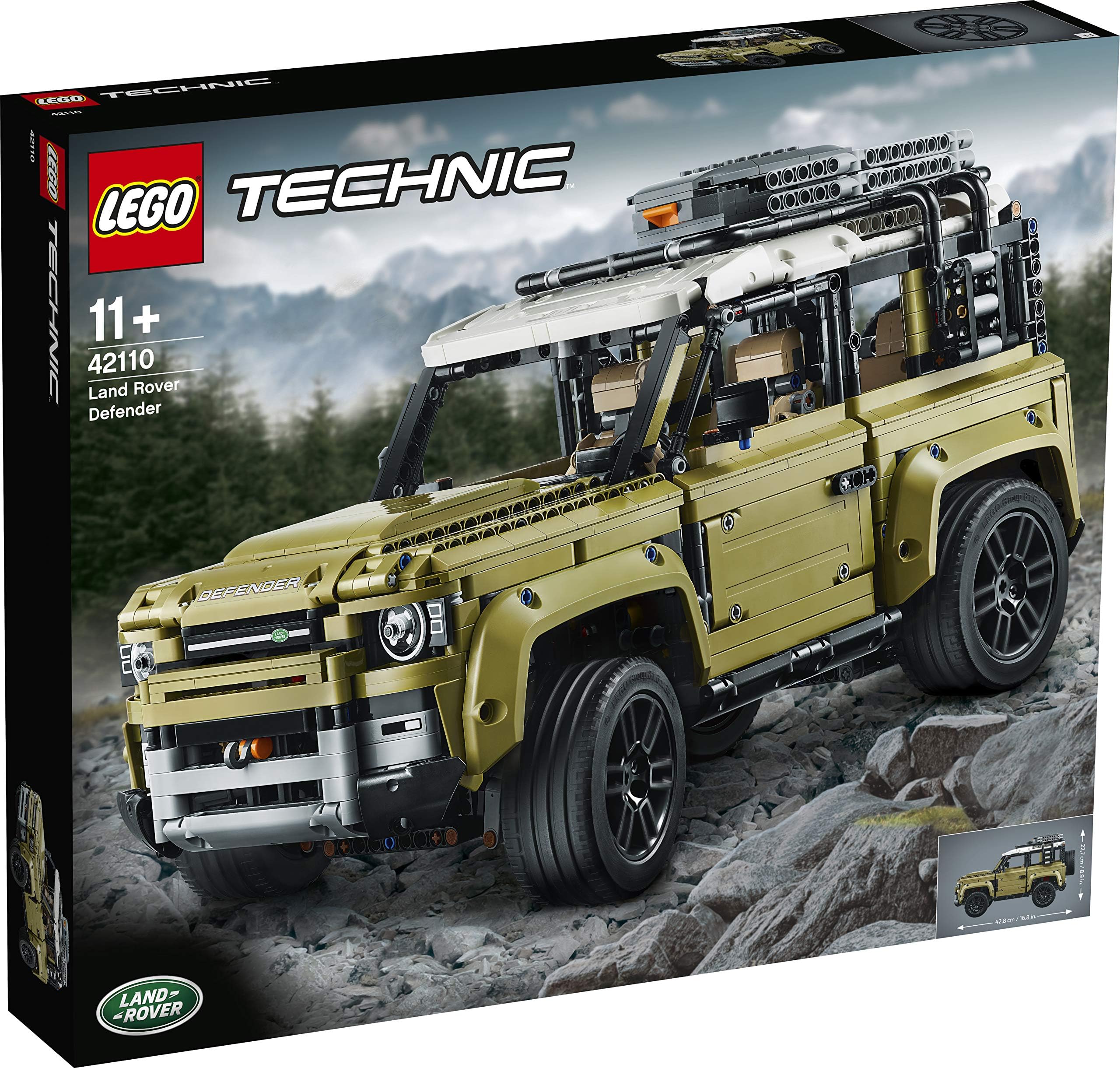 LEGO Technic Land Rover Defender, 42110, Toy, Blocks, Present, STEM Education, Cars, Boys, Ages 11 and Up
