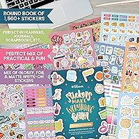 Vista 2 de bloom daily planners Paquete de pegatinas Mega Planificador de 40 páginas (más de 1500 pegatinas) - Libro de pegatinas de variedad definitiva