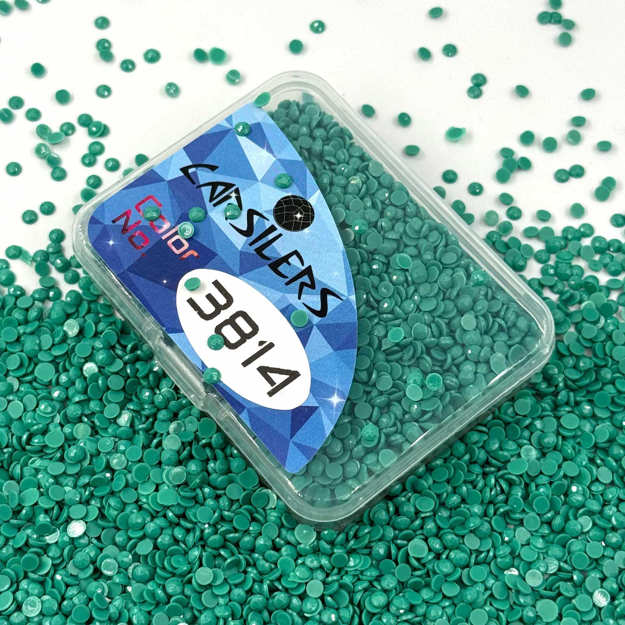 Carsilers Diamond Painting Beads 3814,Diamonds Painting Accessories Replacement for Missing Drills,Diamond Beads Replacement Drills Gems Stones,Round,About 3500pcs — image 1