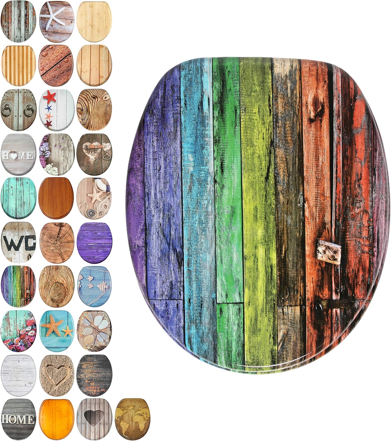 Sanilo® Toilet Seat Wide Choice of Wooden Toilet Seats Stable