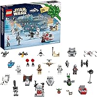 LEGO 75307 Star Wars Advent Calendar 2021 Assembly Kit Mandalorian Children from 6 with Baby Yoda Mini Figure