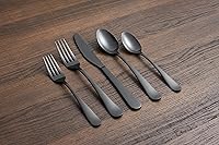 Vista 2 de Cambridge Silversmiths Rhiannon Black Satin - Juego de cubiertos de 20 piezas, servicio para 4