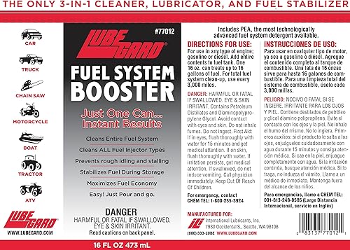 Miniatura 2 de Lubegard 77012 limpiador y potenciador para sistema de combustible, 16 onzas