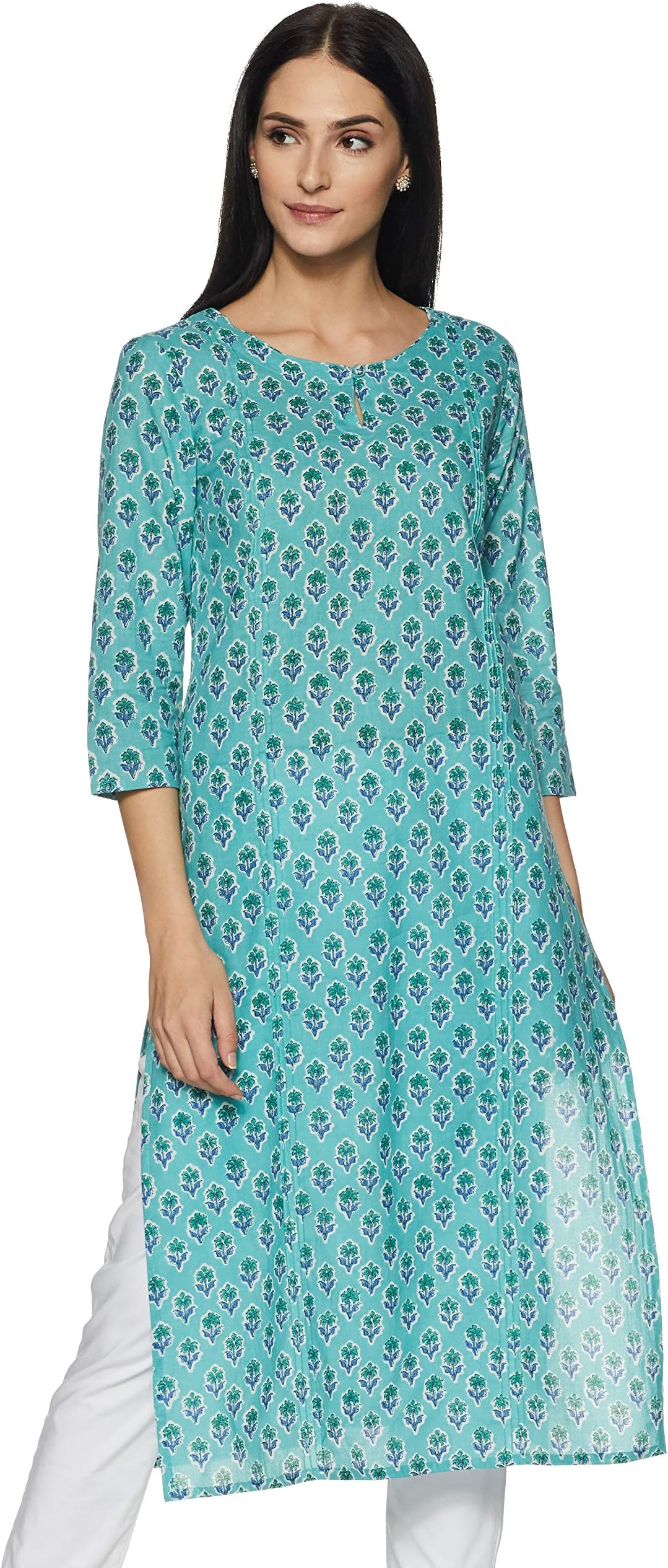 Ayukta Women's Cotton Printed Kurta