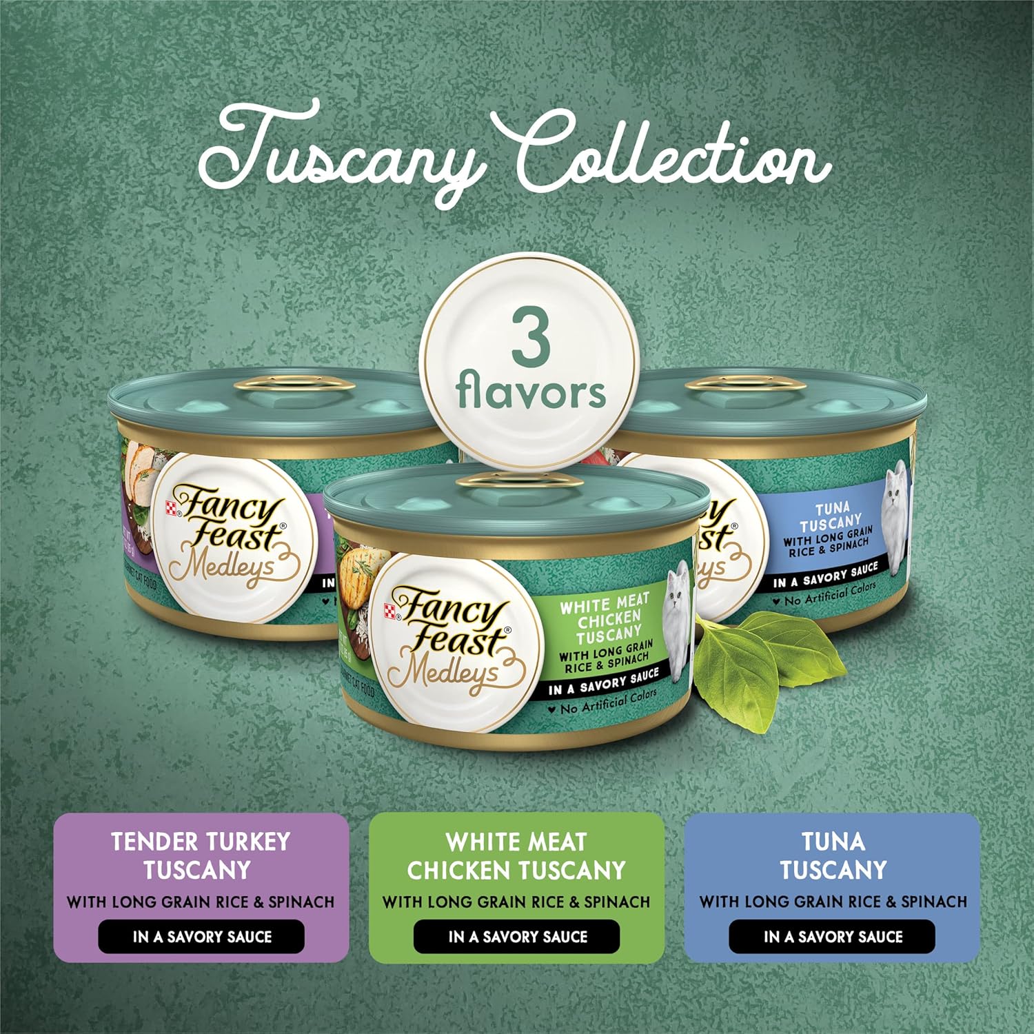 Fancy Feast Purina Medleys 12 Ct. Tuscany Wet Cat Food Variety Pack - (12) 3 oz. Cans - (4 Packs of 12) 3 oz. Cans