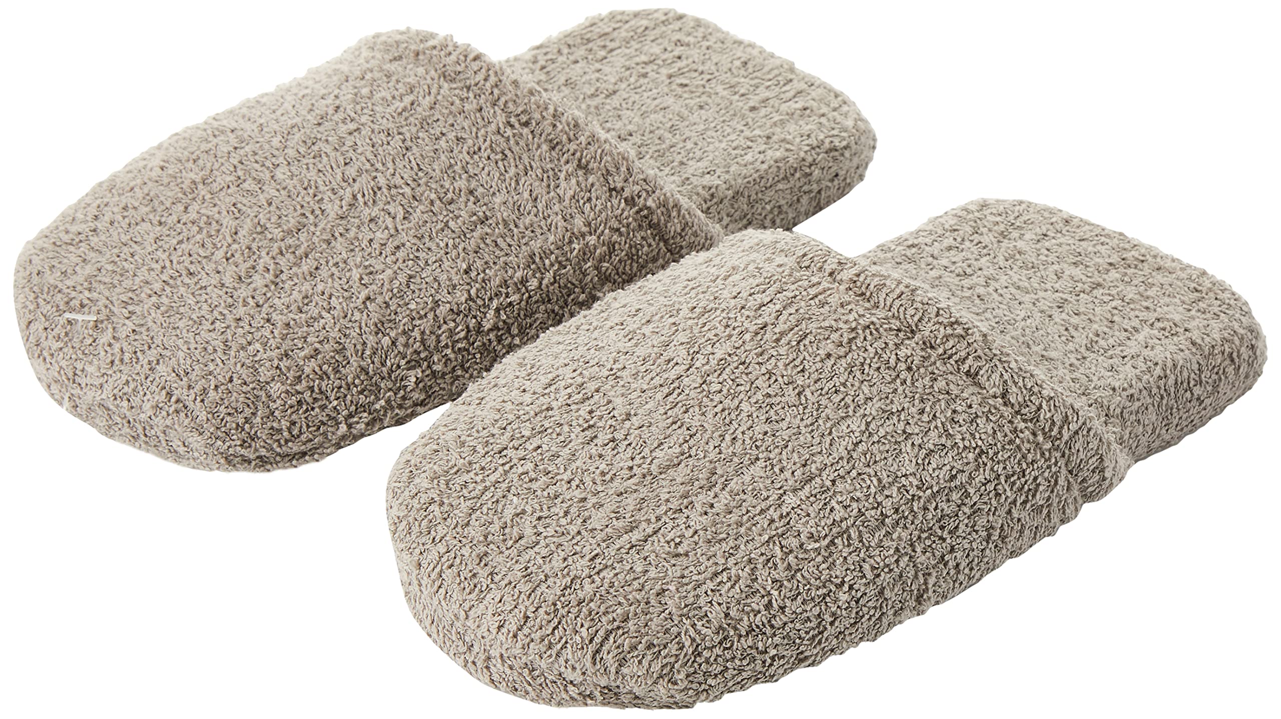 Excelsa Ciepłe kapcie kąpielowe damskie, gąbka, szary, 36-40