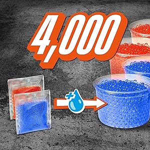 Nerf Pro Gelfire Versus Pack Includes 2 Blasters, 4,000 Gelfire Rounds, 60 Round Capacity, T-Pull Priming, 2 Eyewear, Gifts for Teens Ages 14+