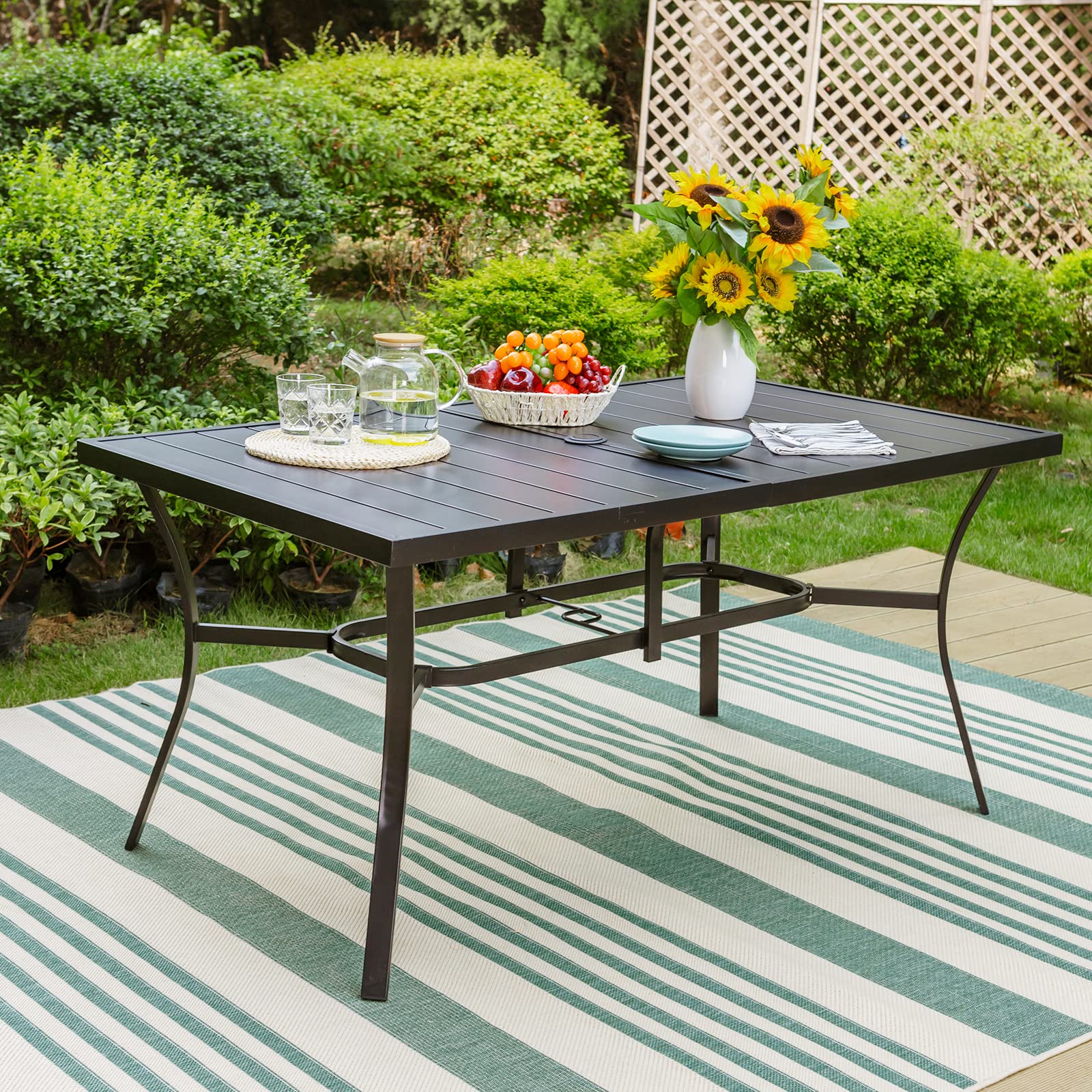 Rectangular Patio Table With Umbrella Hole sites.unimi.it