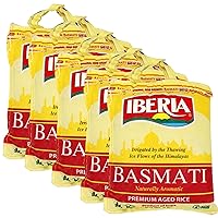 Vista 4 de Tarro de Arroz Basmati Iberia, 2 Libras, Grano Extra Largo, Arroz Basmati Blanco Indio Envejecido Naturalmente, Arroz Basmati Natural en Tarro