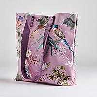 Vista 121 de Maison d' Hermine Bolsa de lona para mujer, bolsa de lona de algodón reutilizable para el hombro, bolsas de comestibles a granel con asa para 01