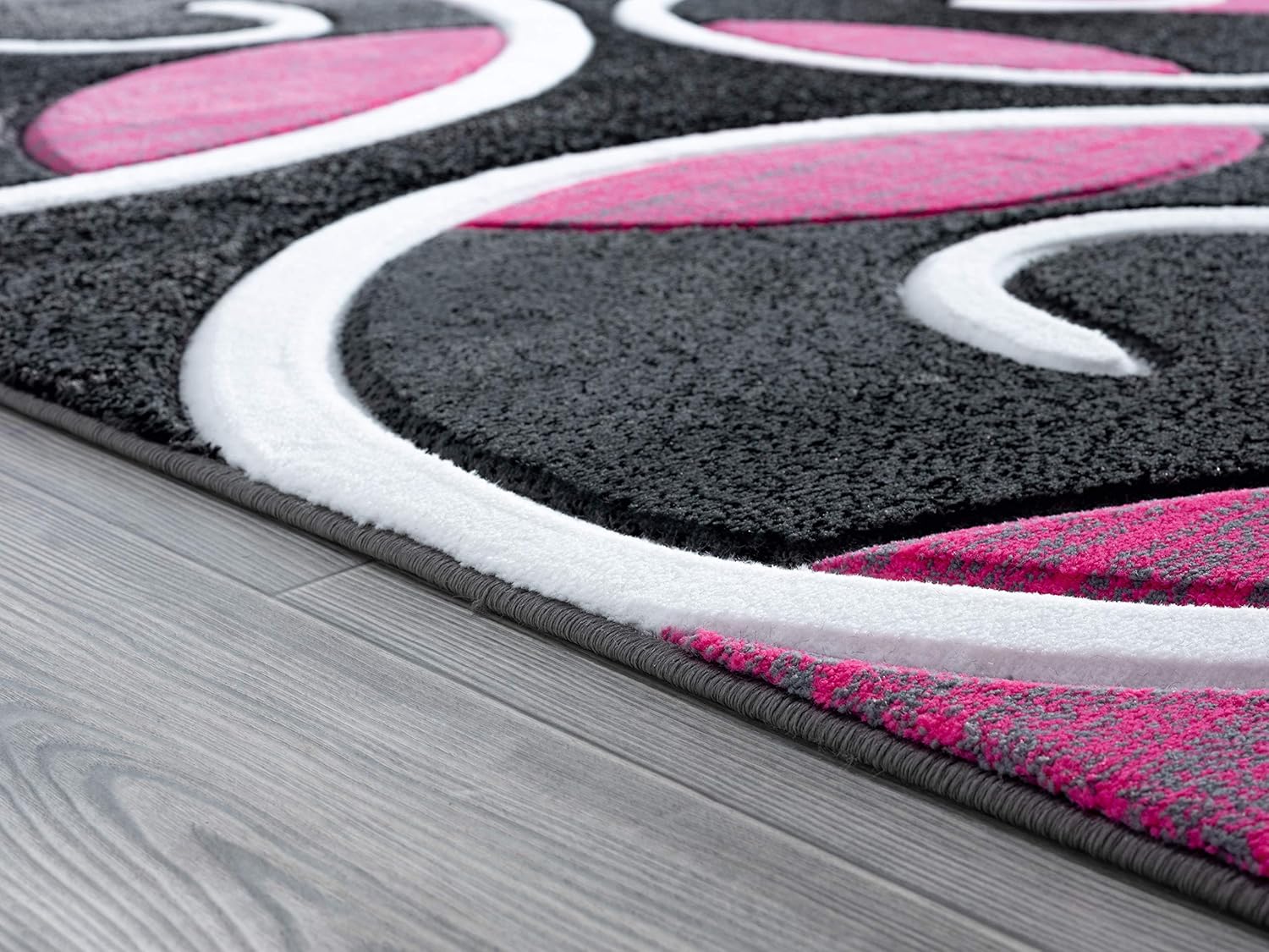 Bristol Riley Pink Rectangular Synthetic Area Rug 3 x 4