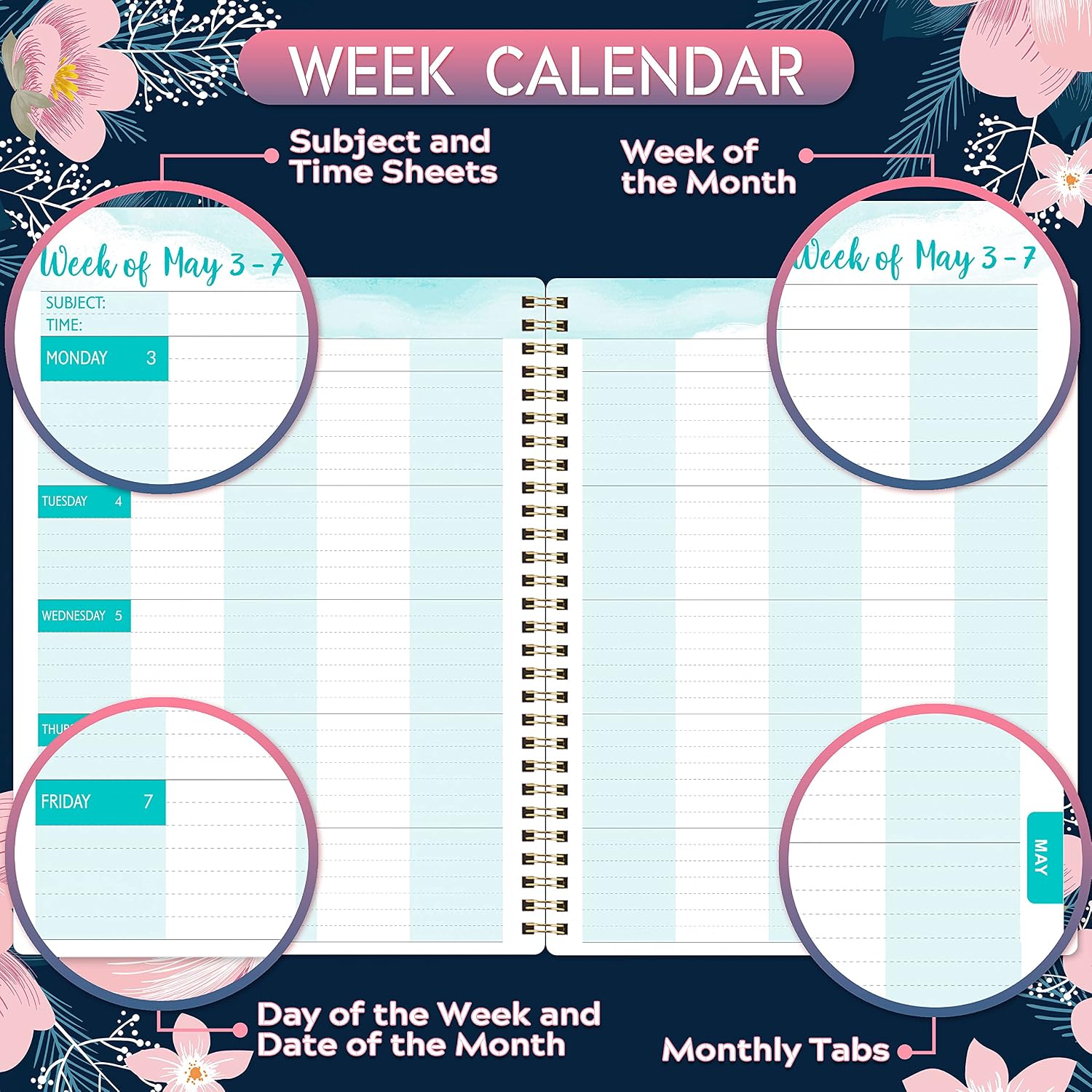 Teacher Planner 2021-2022 - Academic Lesson Planner from July 2021 - June 2022, 8'' x 10'', Lesson Plan Book, Weekly & Monthly Lesson Planner with Quotes