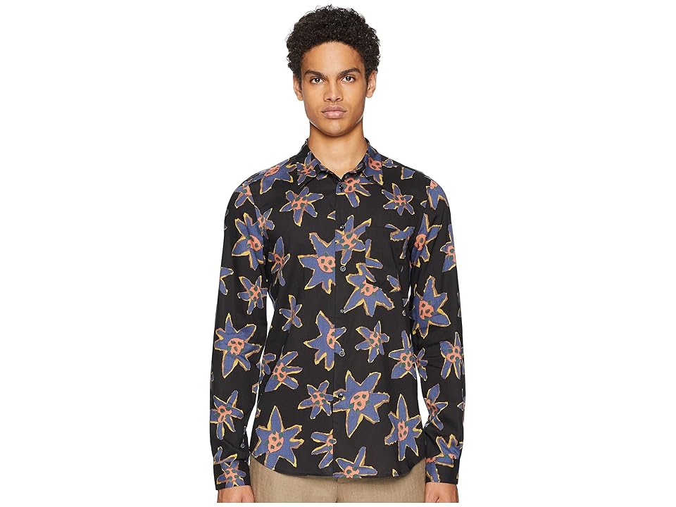 

Paul Smith Long Sleeve Abstract Floral Shirt (Black) Men's Clothing