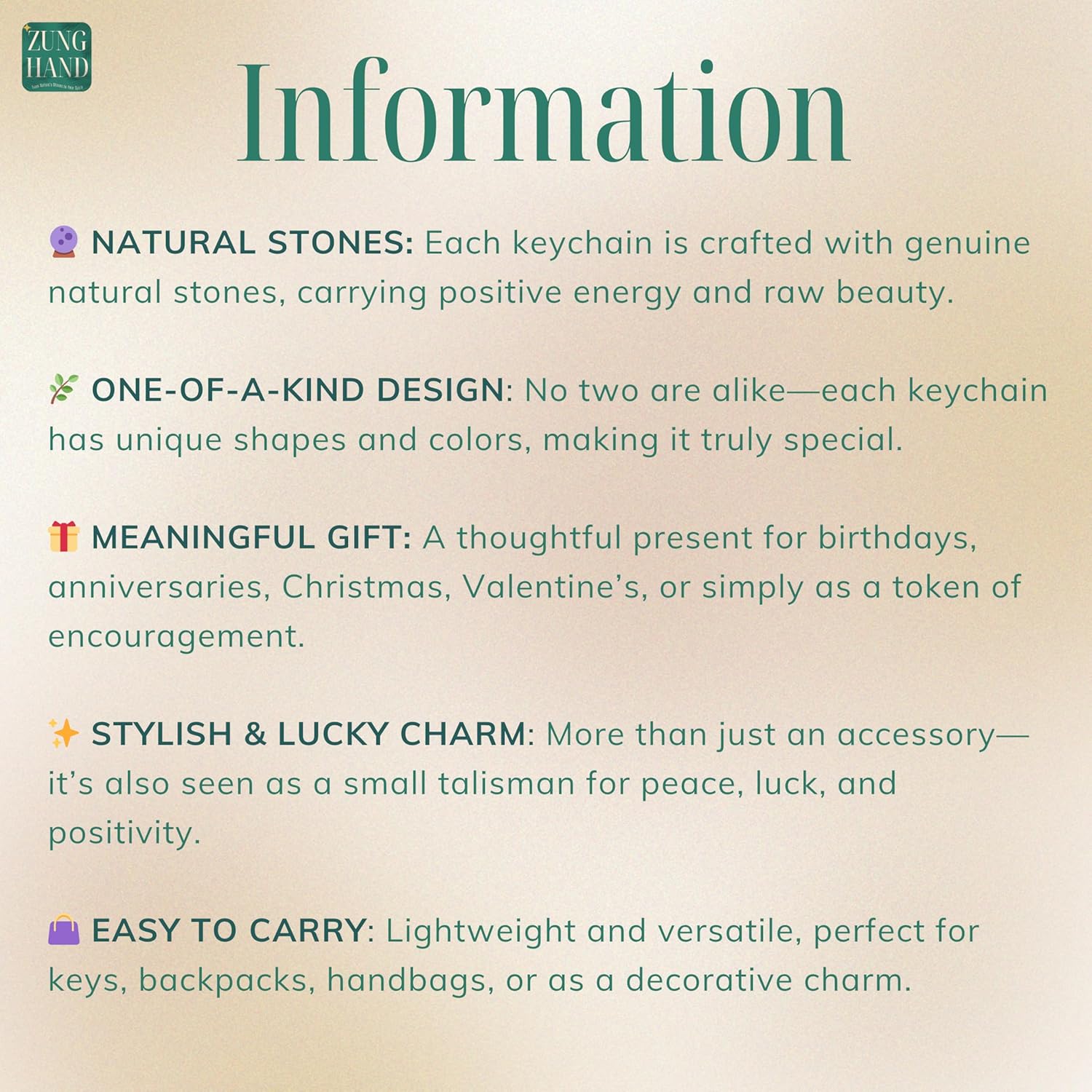 Keychain for Women – Unique Charm with Healing Crystals, Farewell Gift for Coworker, Pocket Positivity Accessory - Image 8