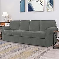 Vista 412 de CHUN YI - Funda elástica para sofá (7 piezas), funda para sofá de 3 plazas con tres respaldos y cojines separados con banda elástica, tela jacquard