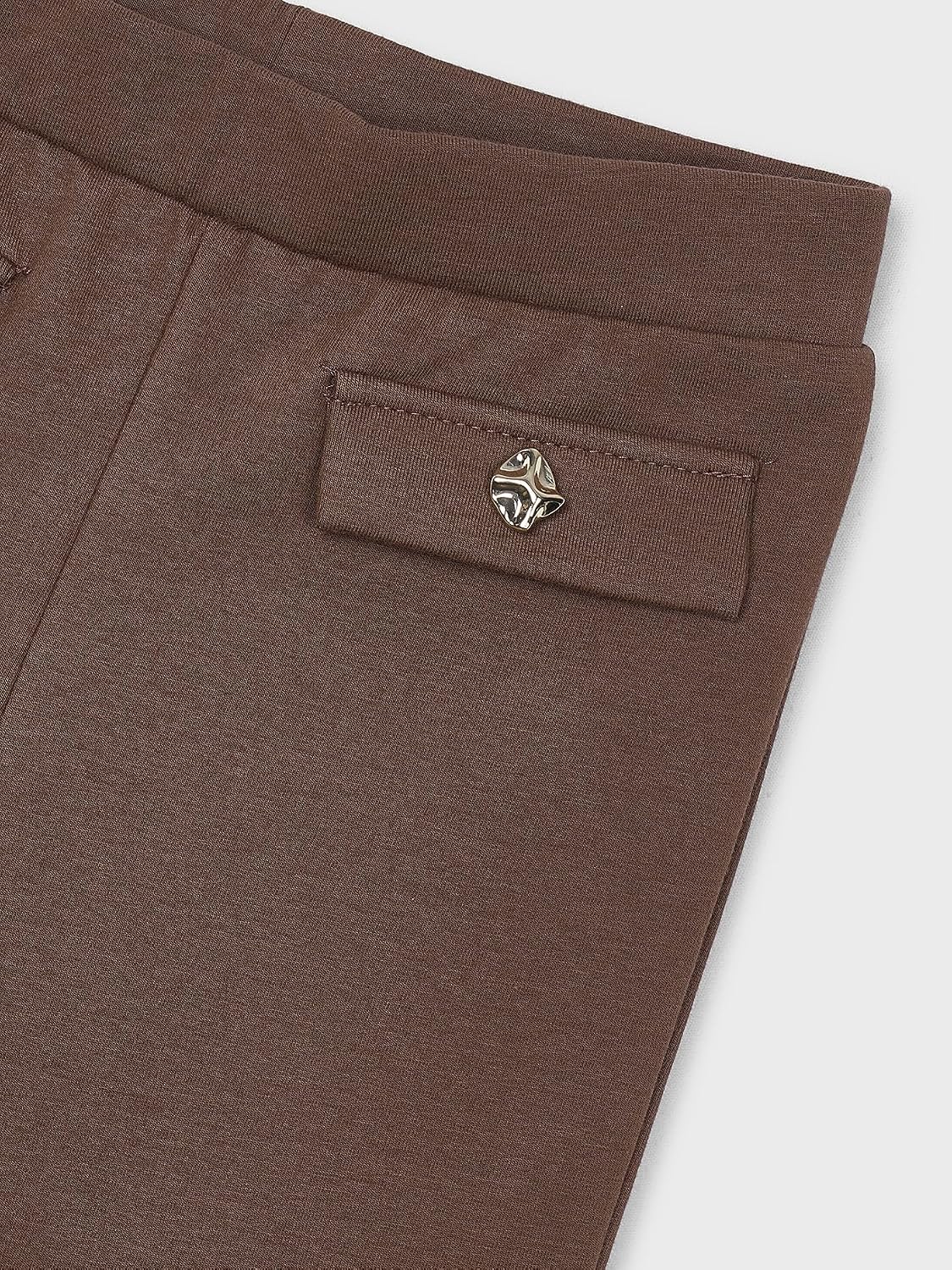 Mayoral Fleece Flare Leggings for Girls Coffee