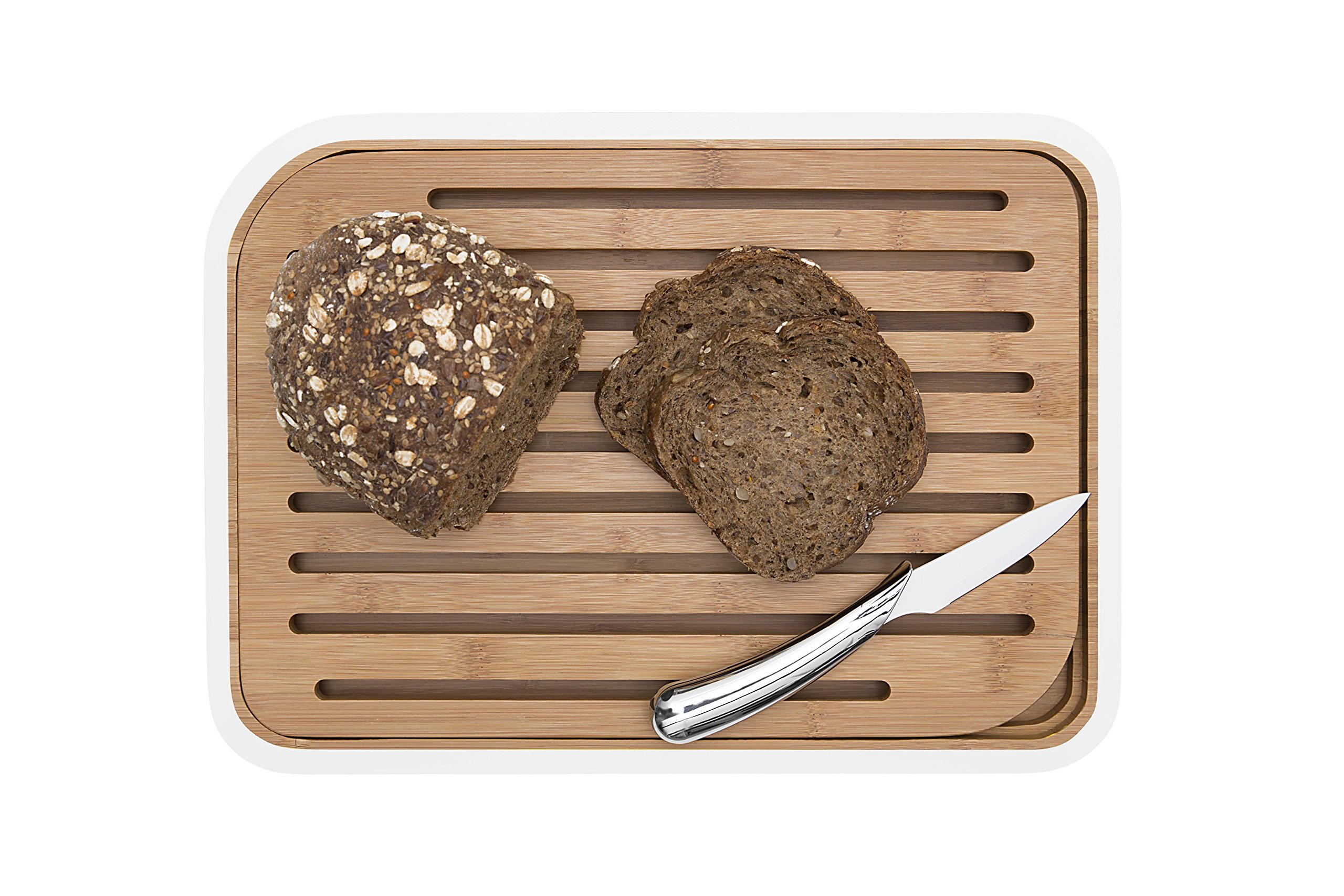 Pebbly Bread Board, Bamboo, beige, 25 x 35 x 2,5 cm