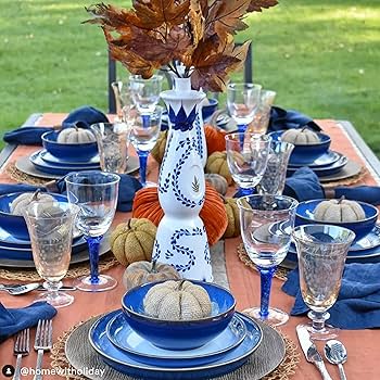 Amazon.com | Denby - Blue Haze Coupe Dinner Plates Set of 6