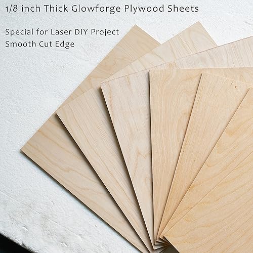 Miniatura 7 de RISWER Madera contrachapada de abedul báltico de 18, 12 x 12 pulgadas, manualidades de madera para corte láser, láminas finas de madera