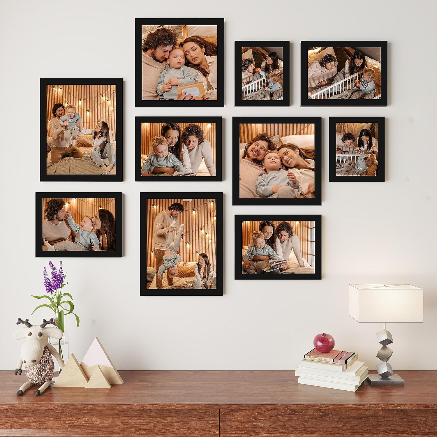 Art Street Large Collage Wall Photo Frame Individual Picture Frame Set For Living Room, Decorative Wall Hanging Home Decor – Set Of 10 (4×6, 6×8, 8×8, 8×10 Inch, Black) Art Street Large Collage Wall Photo Frame Individual Picture Frame Set For Living Room, Decorative Wall Hanging Home Decor – Set Of 10 (4×6, 6×8, 8×8, 8×10 Inch, Black)