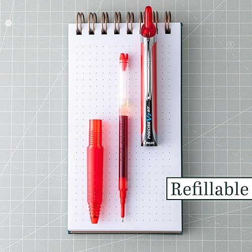 Miniatura 6 de Bolígrafo retráctil Pilot Precise V7 RT, de trazo fino, 1 unidad, tinta negra (26072), Púrpura