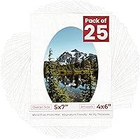 Vista 7 de Tapete de 5 x 7 para fotos de 4 x 6 pulgadas, con apertura de tablero ovalado verde Honeydew precortado, sin ácidos, mate para proteger tus