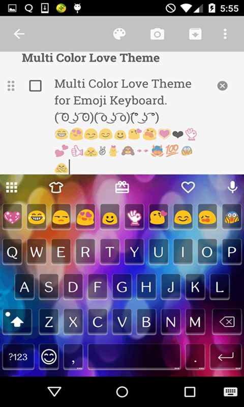 Multi Color Love Emoji Keyboard - App on Amazon Appstore