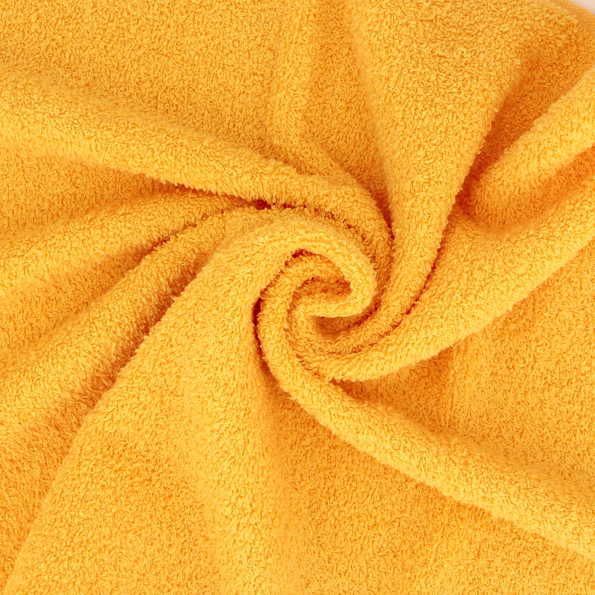 Lot de 6 Serviettes de Toilette 50x90 cm Alpha Jaune Or