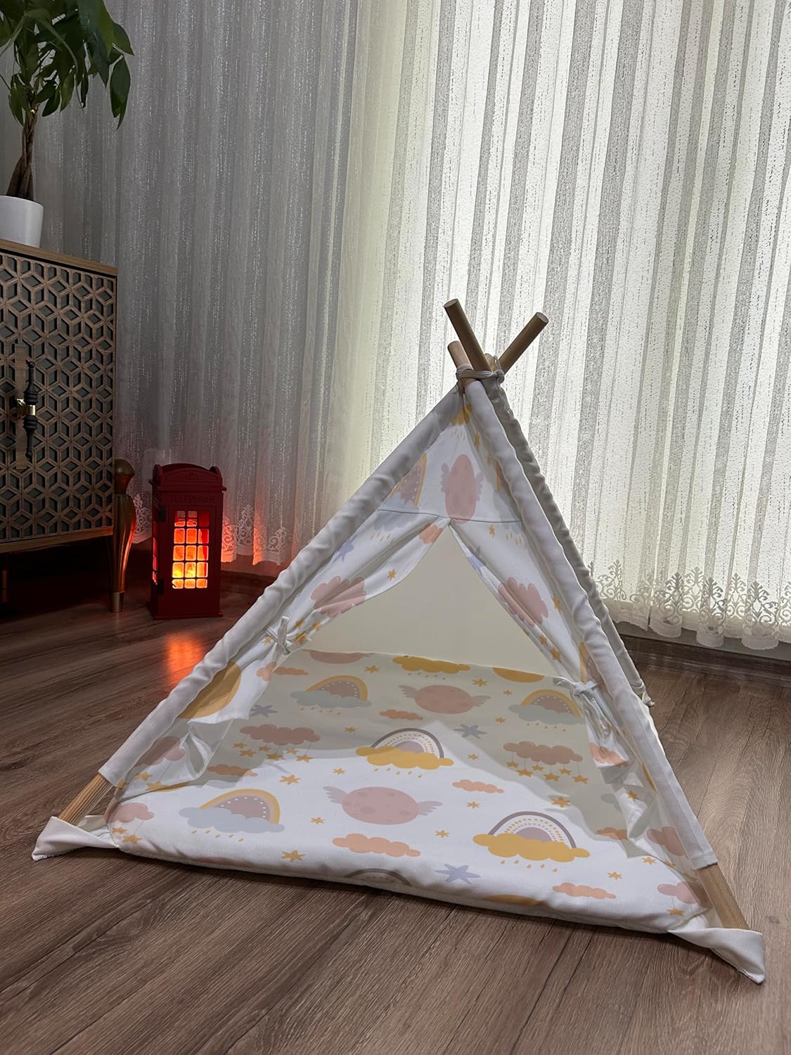 Pet Tent, pet Teepee, cat Teepee, Dog Teepee, cat House, Dog House, Teepee for Pets 71