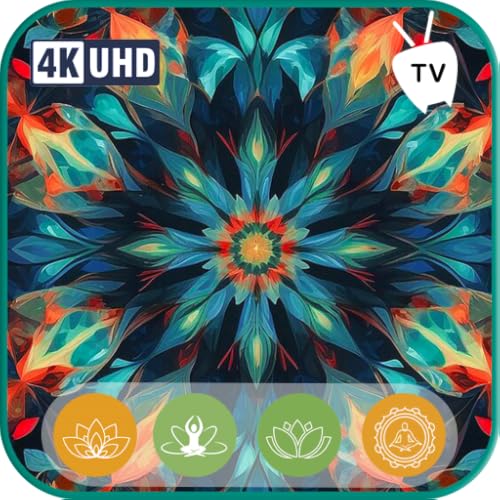 Vídeo de caleidoscópio de cores vibrantes-visuais fractais hipnotizantes para relaxamento e estimula