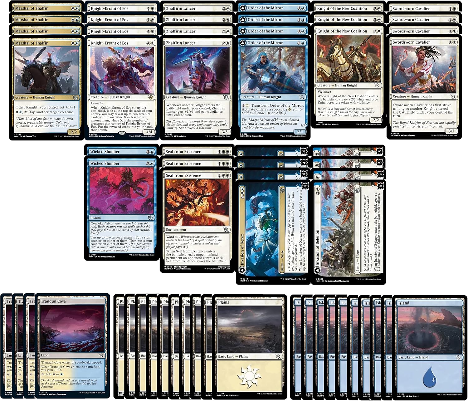MTG Decks & More Compatible with Magic The Gathering: Elite Azorius Knight Deck - Blue White - Modern Legal - Custom Built - Magic The Gathering - MTG - 60 Card!