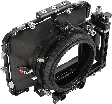 JTZ DP30 Cine Lens Carbon Fiber 4x4 Swing-Away Matte Box with 15mm/19mm Rod Rail Rig for Sony FS5 FS7 ARRI RED Canon C100 C200 C300 BM D Blackmagic BMPCC BMCC Pocket Cinema Panasonic Camera