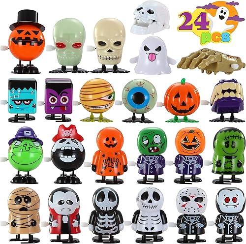 Miniatura 8 de JOYIN 24 piezas de juguetes de Halloween para regalos de niños, juguetes de cuerda a granel para regalos de fiesta de Halloween, rellenos de bolsas
