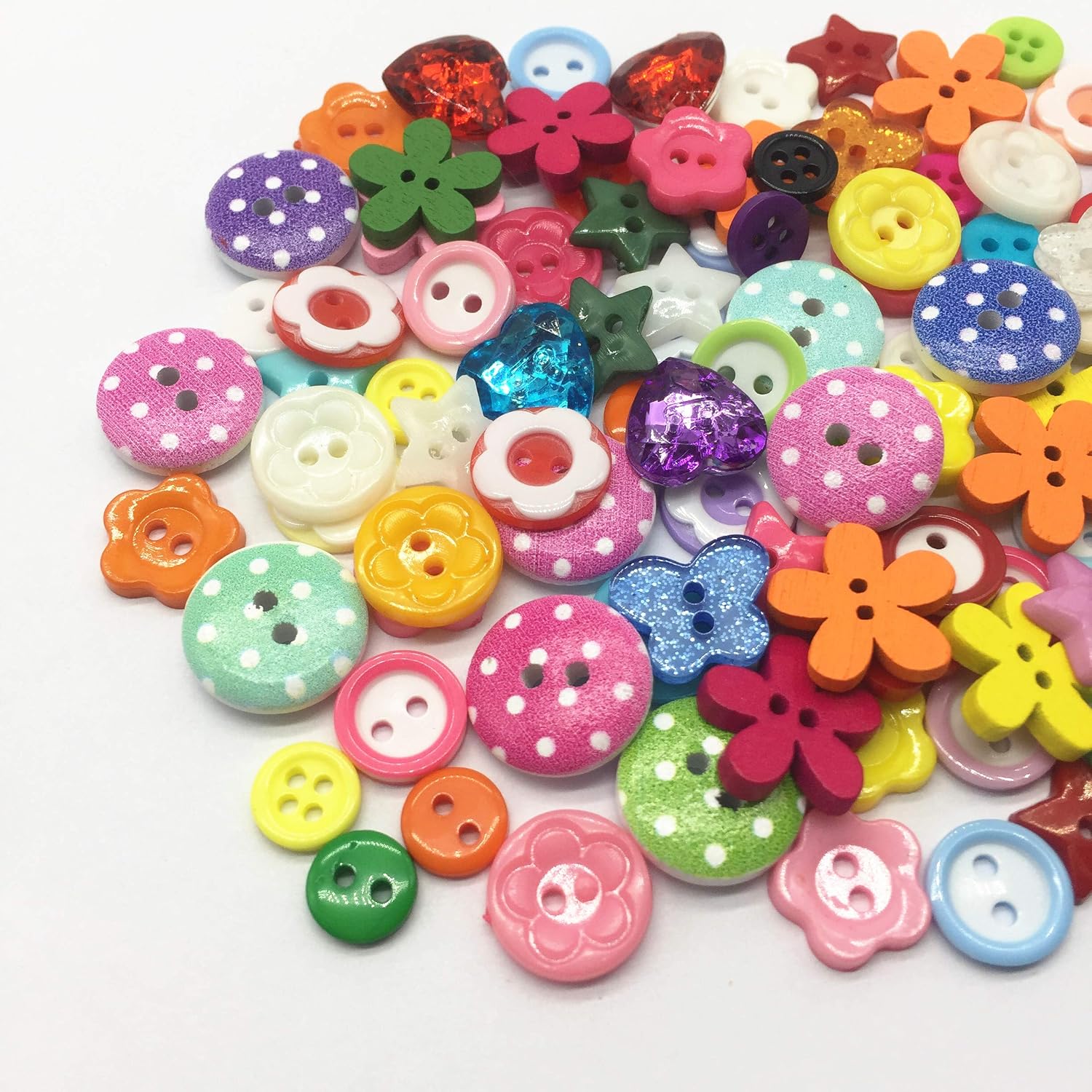 Rosey's Craft Shop ® Colours Available, 100 Random Mixed Embellishment ...