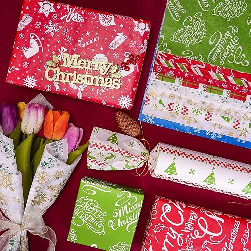 Miniatura 135 de Larcenciel Papel de seda dorado rosa, 120 hojas, papel metálico de regalo para bolsas de regalo, embalaje, flores, San Valentín, Navidad, boda, Oro