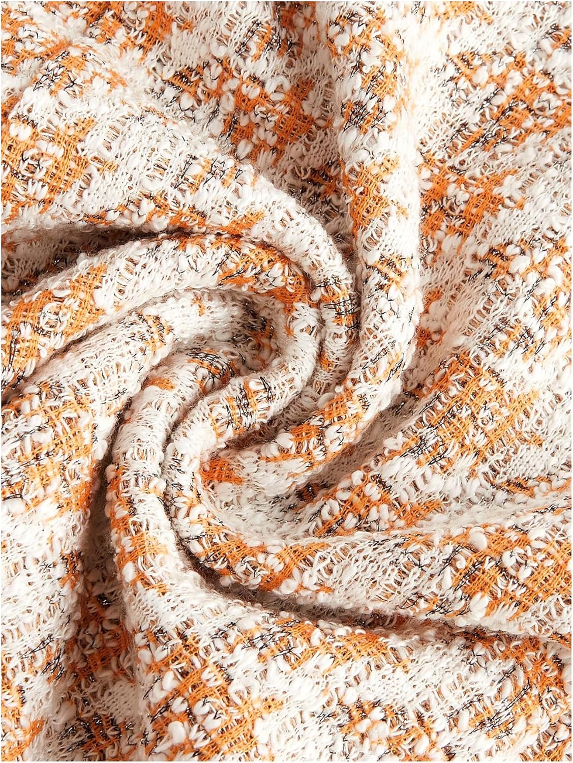 Floerns Women's Plaid Tweed Dress Sleeveless Square Neck Elegant Work Mini Dress - Image 2