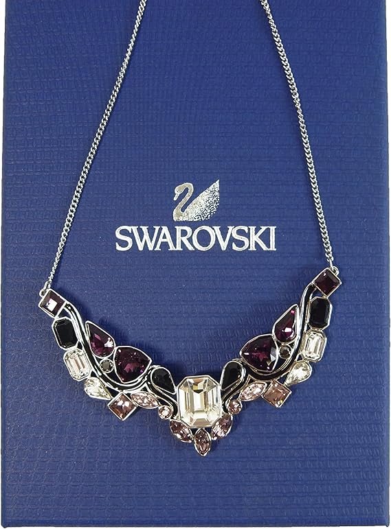 Amazon Co Jp スワロフスキー Swarovski ネックレス ミランダ カーデザイン Impulse Medium インパルス クリア パープル ピンク ブラック シルバー Sw 304 並行輸入品 ジュエリー