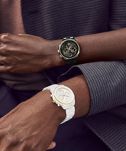 Miniatura 4 de Movado Bold Verso Chronograph Watch for Women - Ceramic Link Bracelet - 5 ATM Water Resistance - Luxury Fashion Timepiece for Her - 39mm