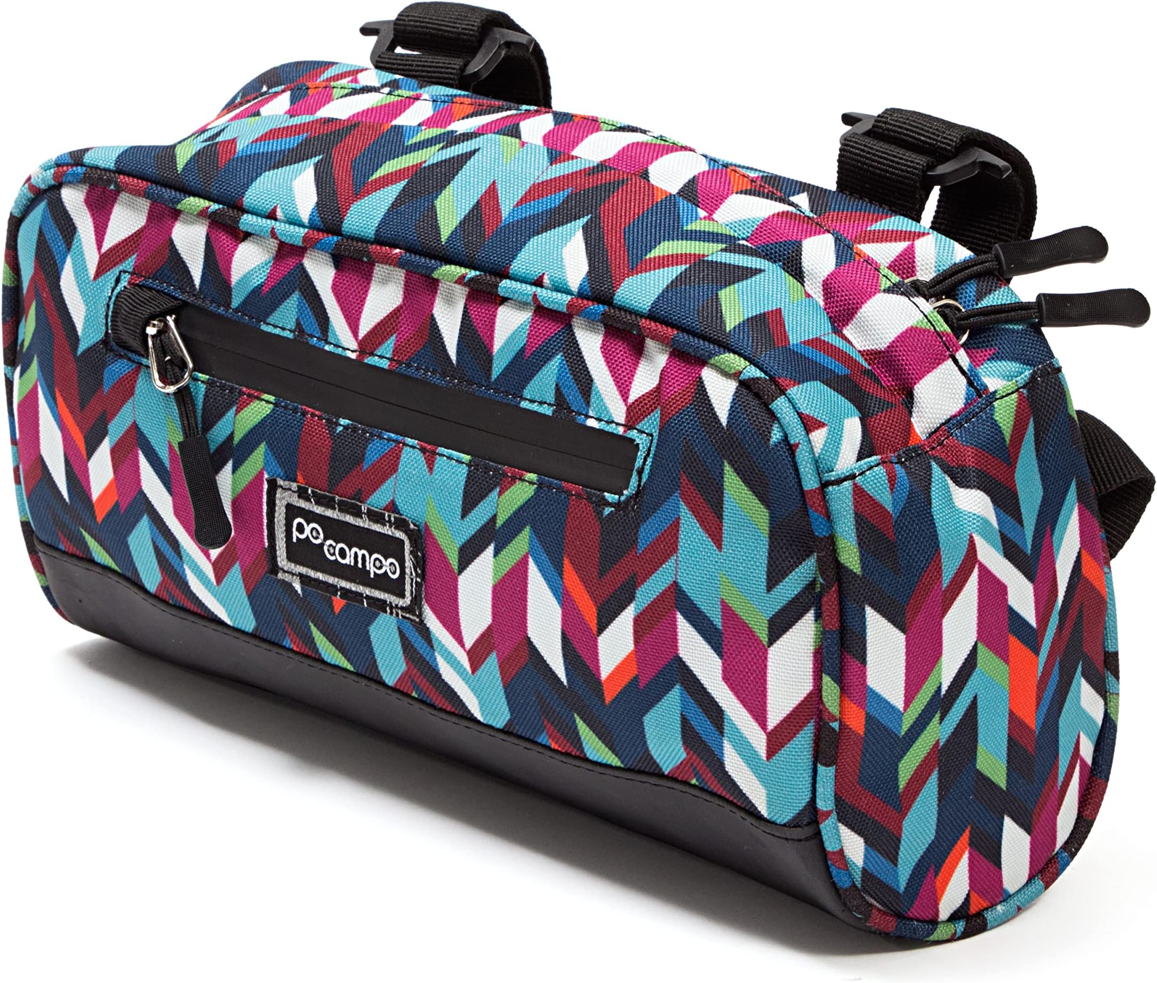 Po CampoBags Bike Accessories โ Domino Handlebar Bag โ Large Bike Bag for Front Handlebars โ Waterproof Bicycle Storage Bag โ Front Mount Bicycle Bag that converts to Crossbody