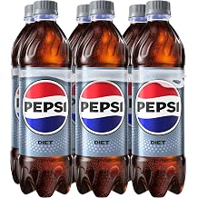 Diet Pepsi Cola Soda Pop, 16.9 Fl Oz Bottles, 6 Pack