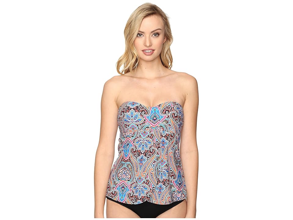 

Jantzen Vibrant Paisley Flutter Tankini Top (Multi) Women's Swimwear