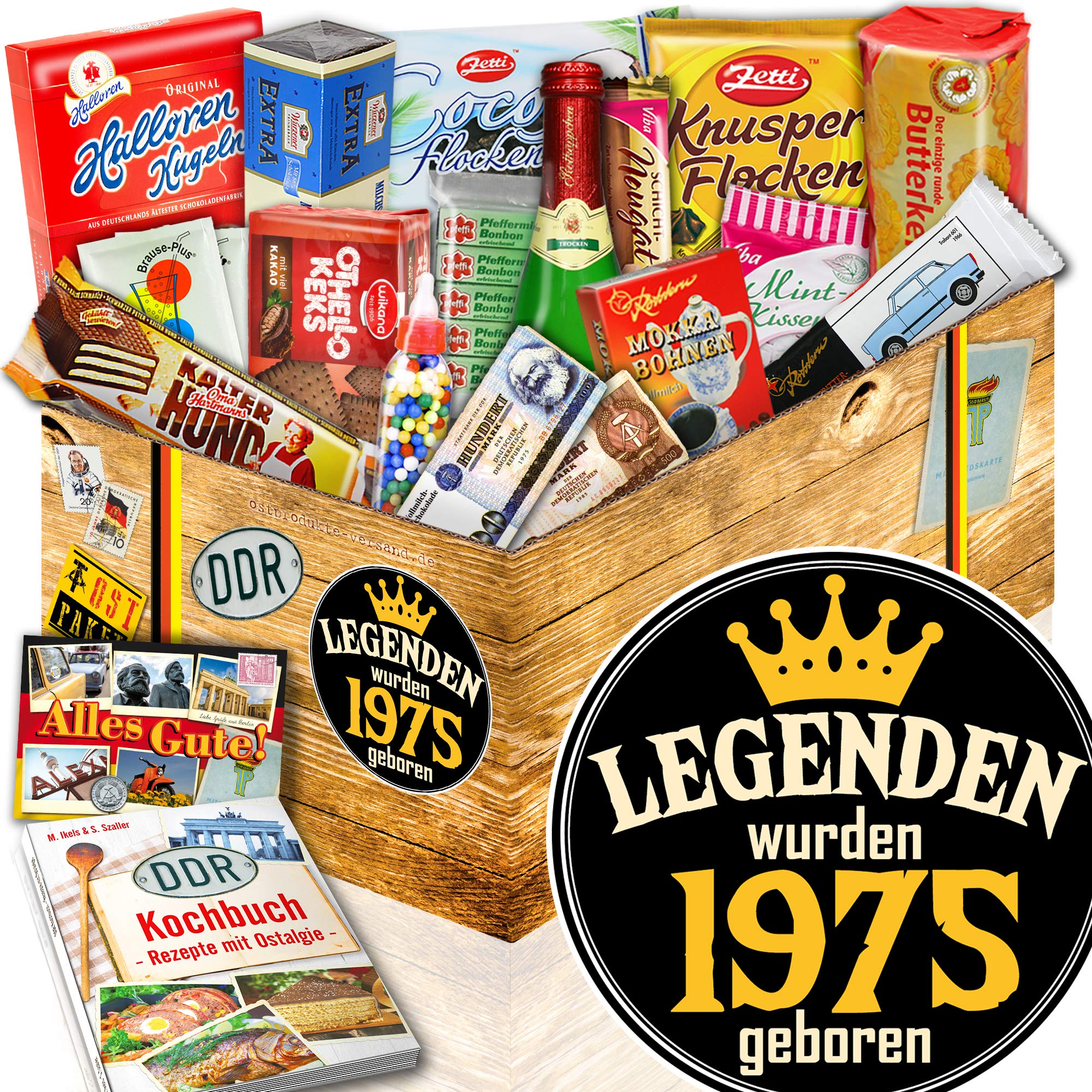 Legenden 1975 ++ Süßigkeiten Paket XXL ++ Ideen Geburtstagsgeschenk Freund