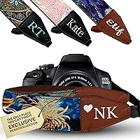 Vista 10 de Art Tribute Camera Strap for All DSLR and Mirrorless Cameras. Photographers Strap Neck, Shoulder & Crossbody Camera Strap