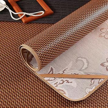 Summer Rattan Woven Sleeping Mat, Foldable Sleeping Mat with Pillowcase, Double Sided Cooling Air Conditioning Mat, Natural Exquisite Sleeping Pad, for Home, School Dormitory