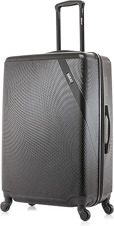 review DUKAP DISCOVERY Luggage with Spinner Wheels | Durable Lightweight Hardshell Suitcase, Travel Bag with Handle and Trolley, 20-Inch Carry On Small Luggage | Black