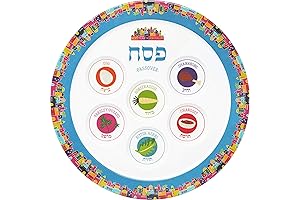The Dreidel Company Melamine Jerusalem Design Passover Plate
