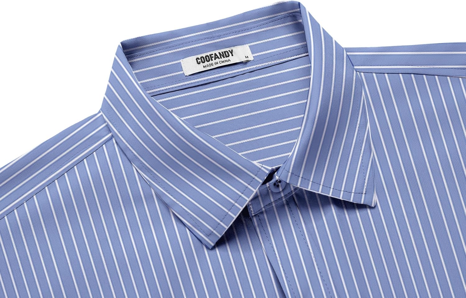 COOFANDY Men's Button Down Shirt Short Sleeve Dress Shirt Casual Beach Summer Wedding Shirt - Image 5