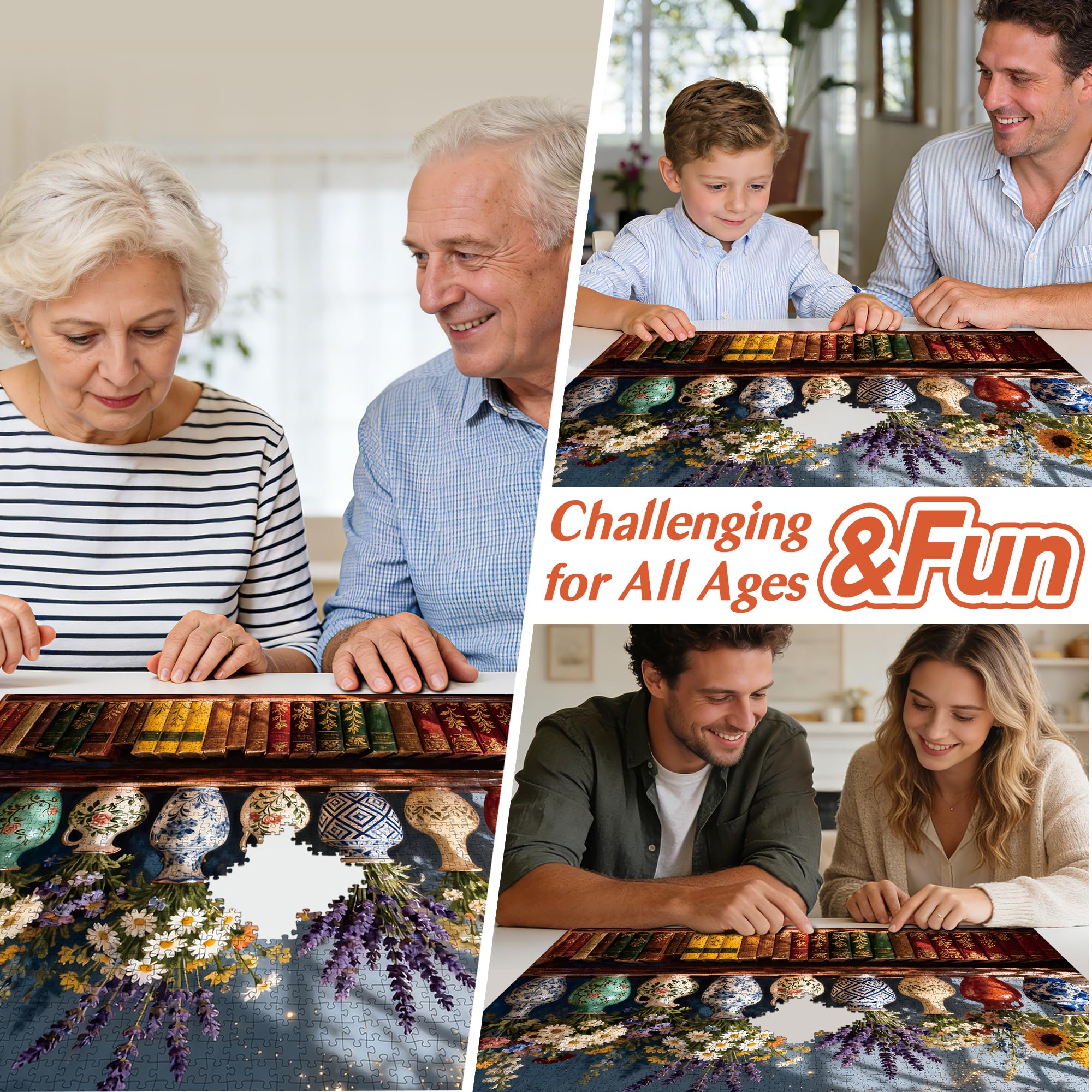 Puzzle da 2000 pezzi per libreria per adulti